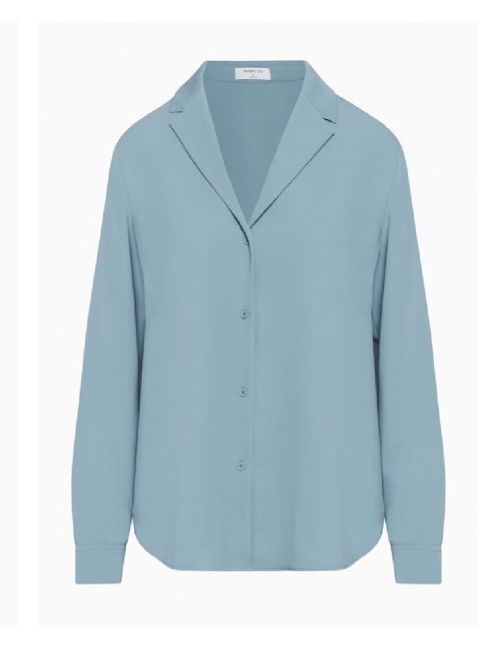 Babaton Slate Blue Button-Up Shirt